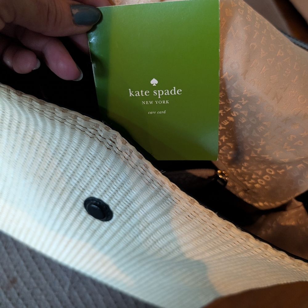 Like New Kate Spade Leather Woven Bag - Picture 9 of 15